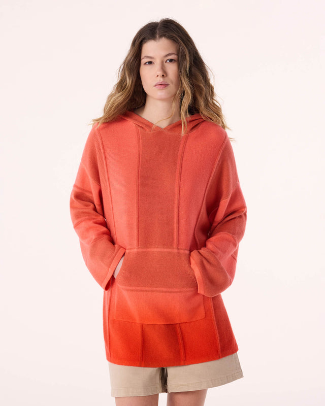 Poncho Baja Dye orange hibiscus - Image principale