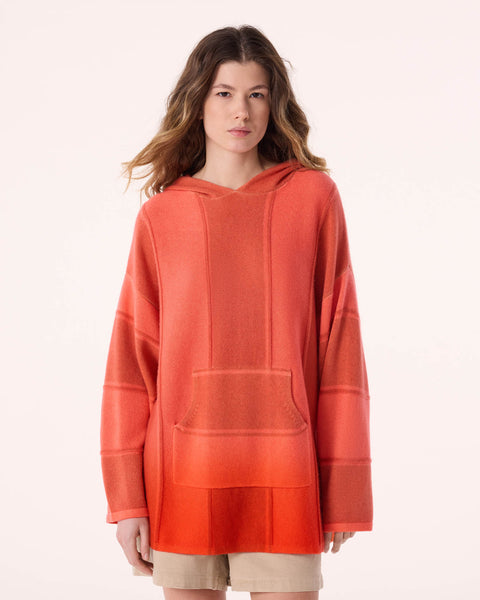 Poncho Baja Dye orange hibiscus - Image principale