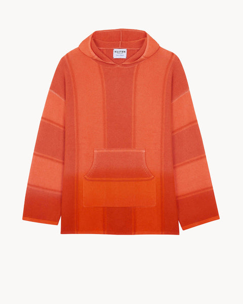 Poncho Baja Dye orange hibiscus - Image principale