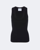 Top en cachemire & soie noir pour femme - Kujten packshot