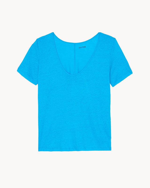 T-Shirt Janis turquoise blue - Image principale