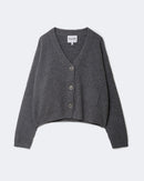 Gilet en cachemire gris pour femme - Kujten packshot