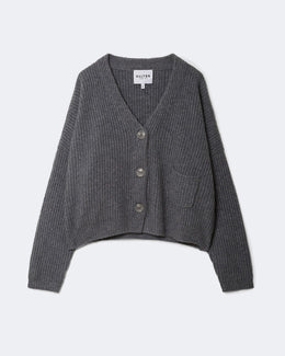 Gilet en cachemire gris pour femme - Kujten packshot
