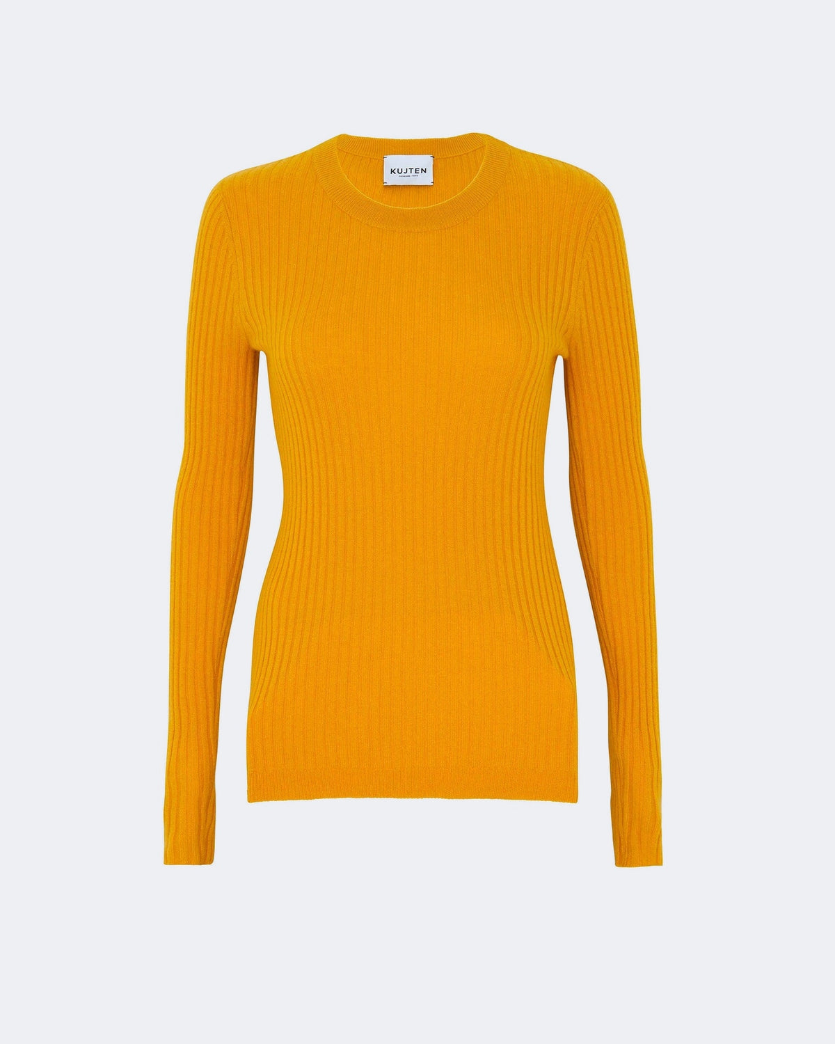 Pull en cachemire jaune pour femme - Kujten packshot