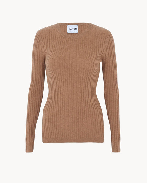 Pull Bibi marron camelo - Image principale