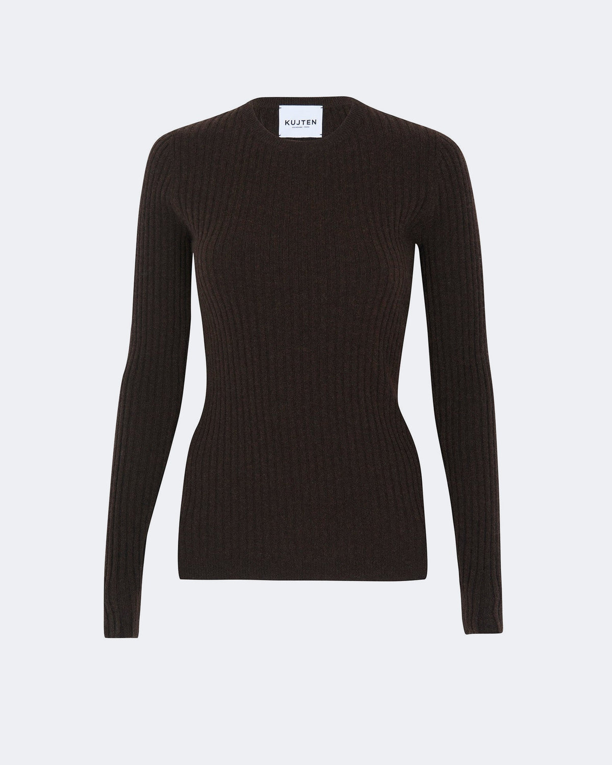 Pull en cachemire marron pour femme - Kujten packshot
