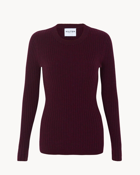 Sweater Bibi burgundy - Image principale