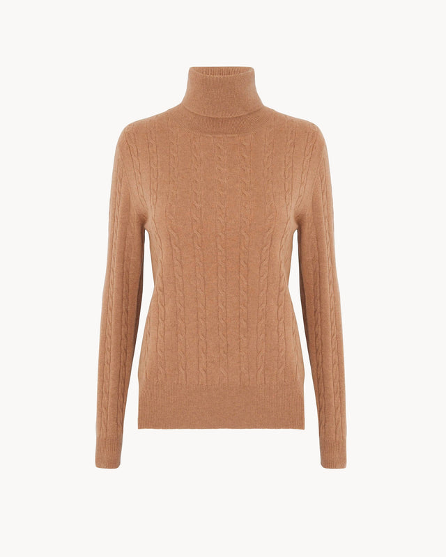 Pull Oli marron camelo - Image principale