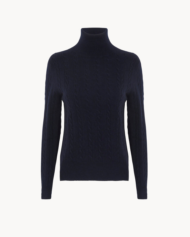 Pull Oli bleu marine foncé - Image principale