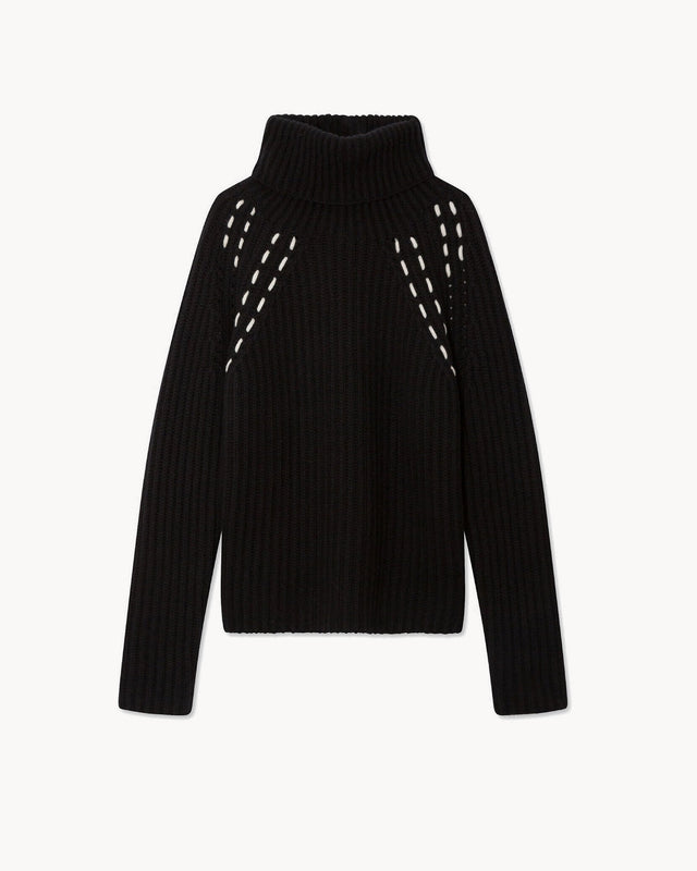 Pull Marius Stitch noir - Image principale