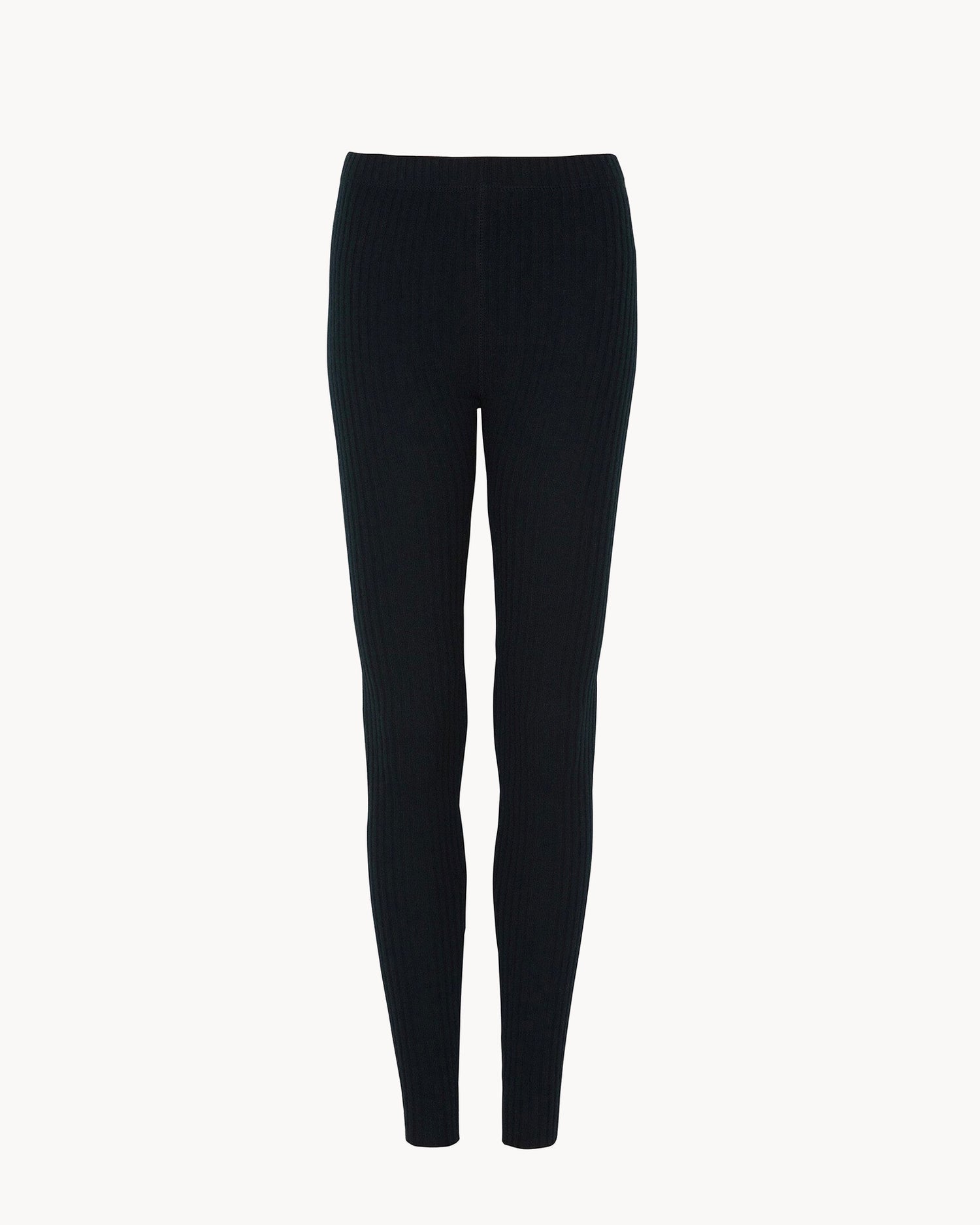Legging en cachemire noir pour femme - Kujten packshot