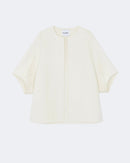 Cape en cachemire blanc pour femme - Kujten packshot