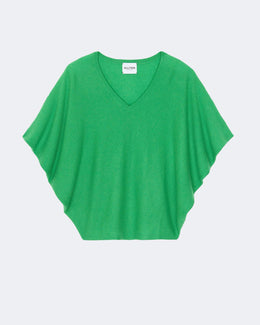 Pull en cachemire vert pour femme - Kujten packshot