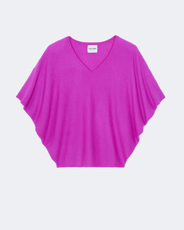 Pull en cachemire violet pour femme - Kujten packshot