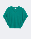Pull en cachemire vert pour femme - Kujten packshot