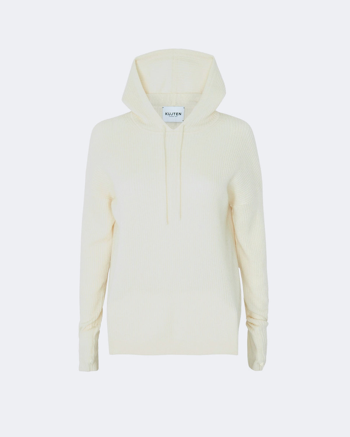 Pull en cachemire blanc pour femme - Kujten packshot