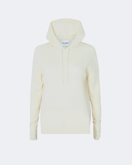 Pull en cachemire blanc pour femme - Kujten packshot
