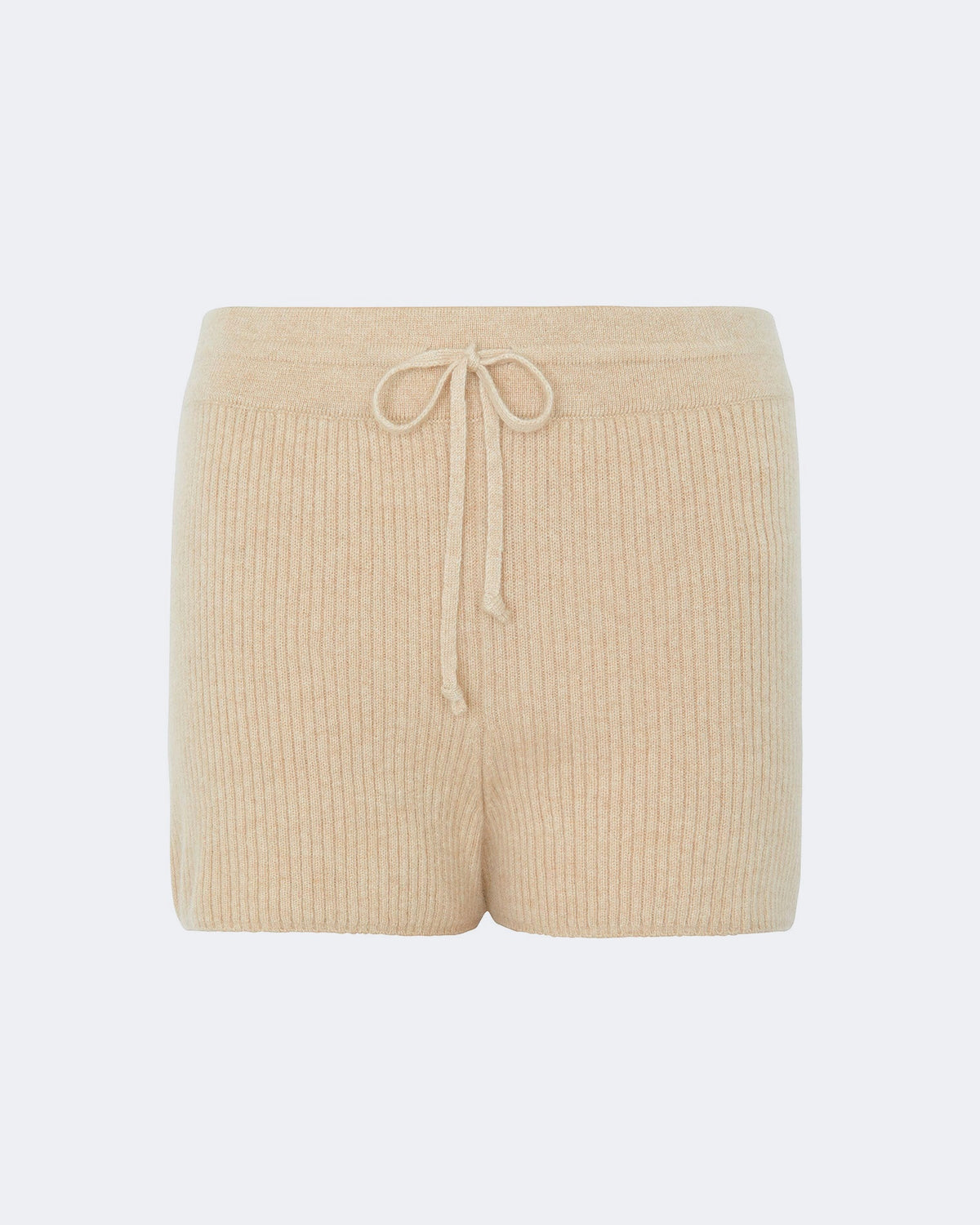 Pantalon en cachemire beige pour femme - Kujten packshot