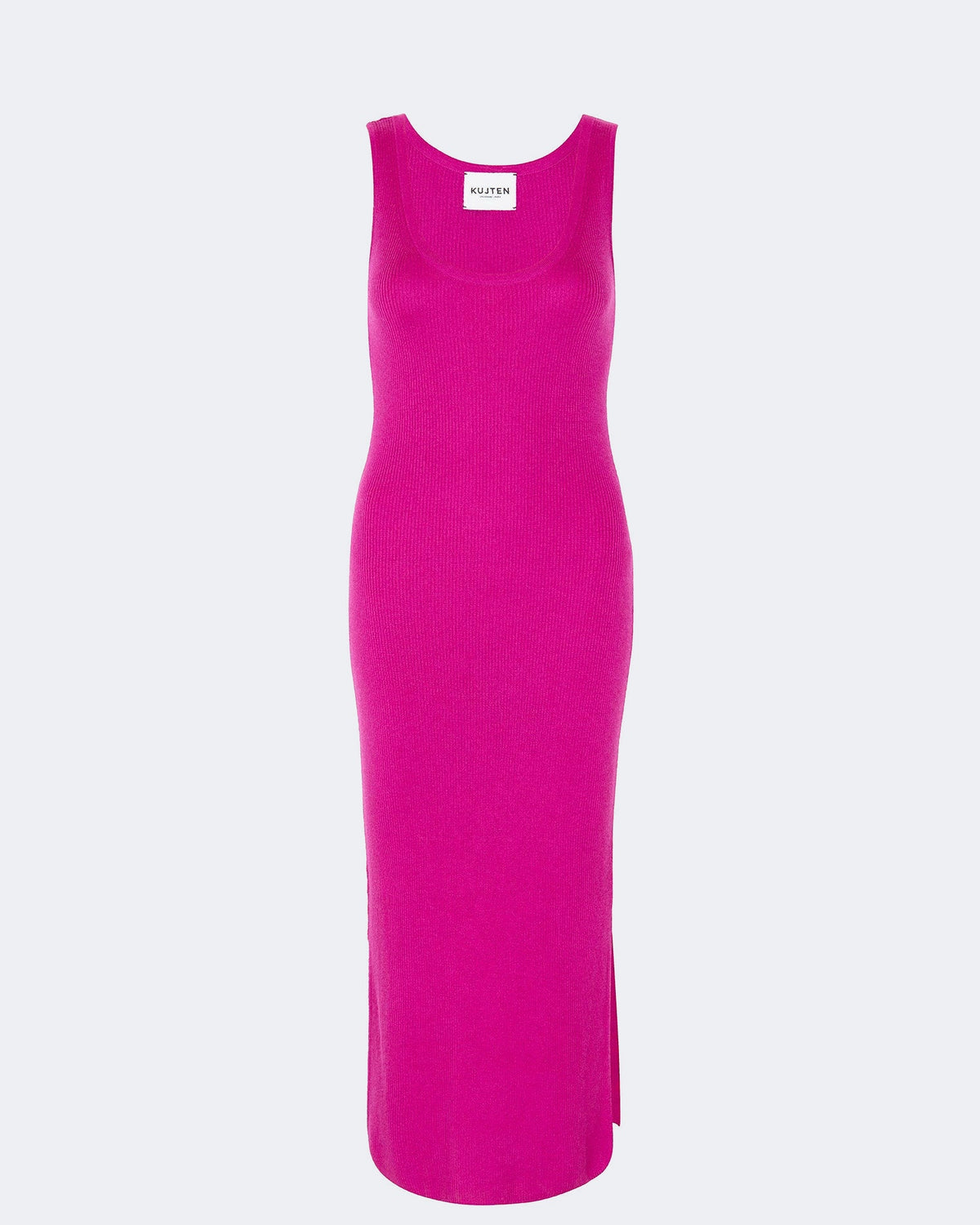 Robe en cachemire & soie violet pour femme - Kujten packshot
