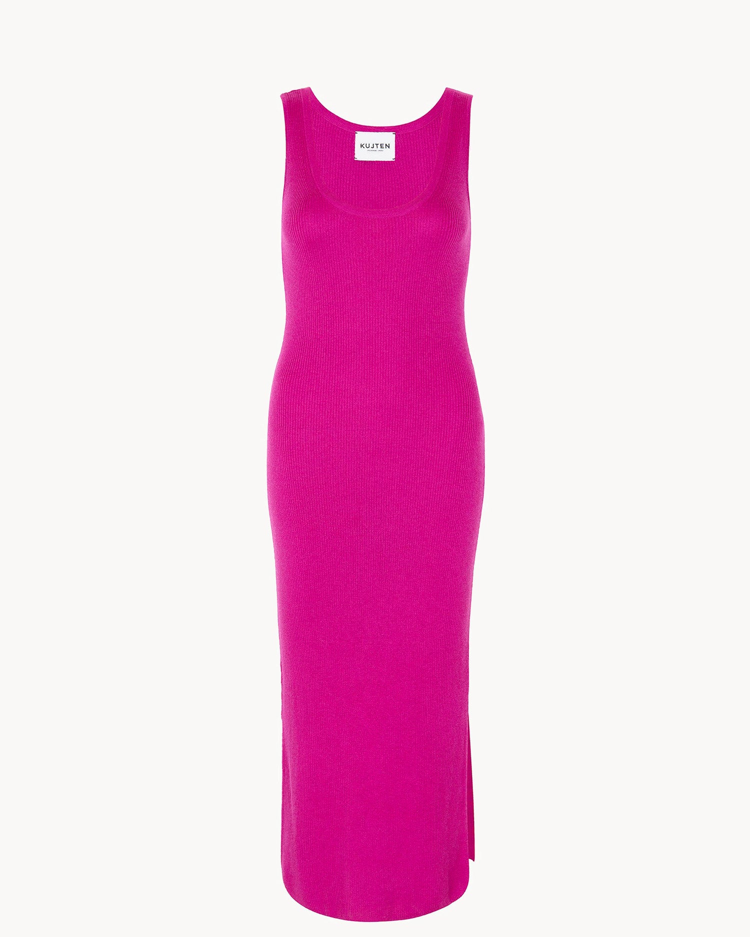 Robe en cachemire & soie violet pour femme - Kujten packshot
