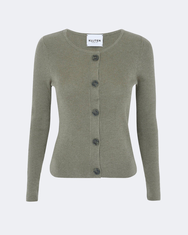 Cardigan Thiziri marl khaki - Image principale