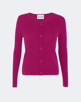 Gilet en cachemire & soie rose pour femme - Kujten packshot