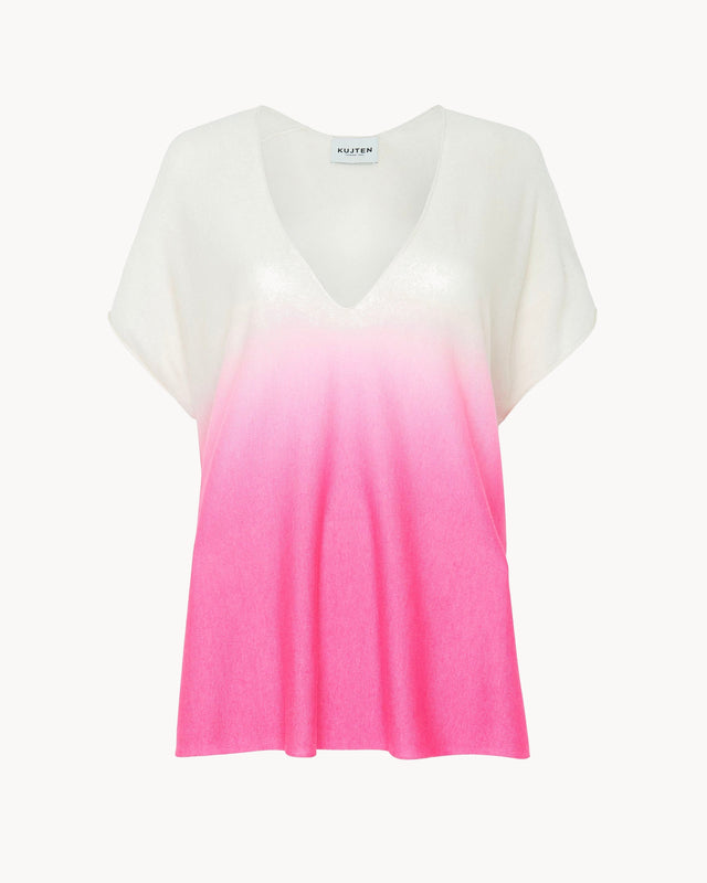 Top Nosy Dip Dye fluorescent pink - Image principale