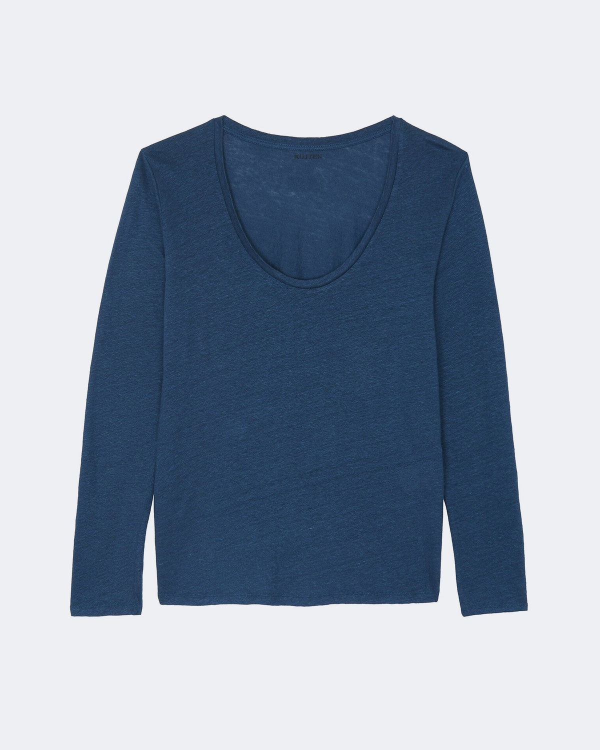 Top en lin bleu pour femme - Kujten packshot