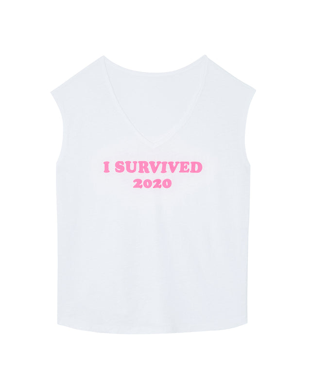 Tee Karol Survived blanc - Image principale