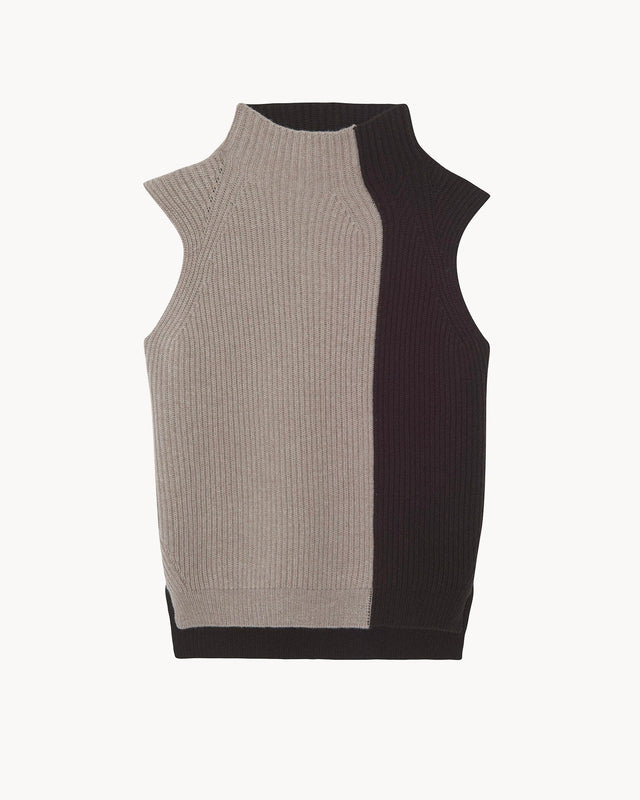 Pull Erika Colorblock marron - Image principale