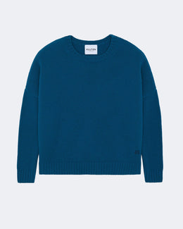 Pull en cachemire vert pour femme - Kujten packshot