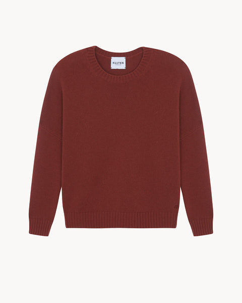 Pull Romelie bordeaux sienne - Image principale