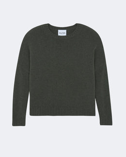 Pull en cachemire kaki pour femme - Kujten packshot