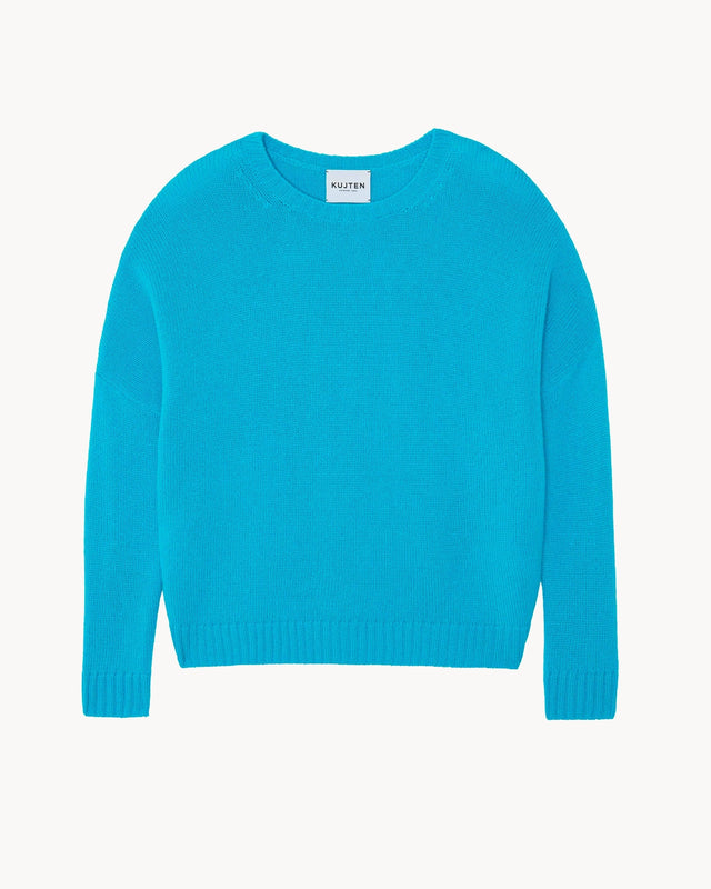 Pull Romelie bleu turquoise - Image principale