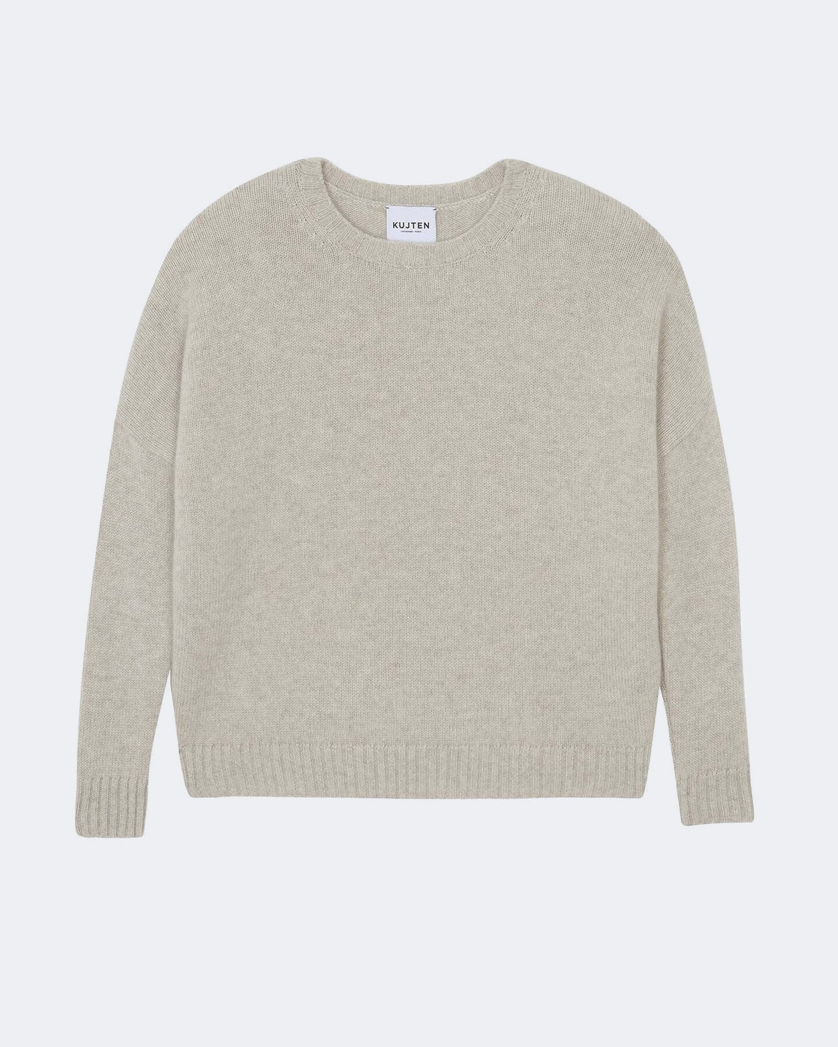 Pull romelie cachemire blanc beige - Kujten packshot