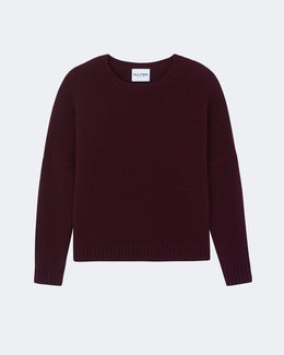 Pull romelie cachemire bordeaux - Kujten packshot