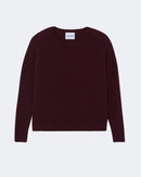 Pull en cachemire bordeaux pour femme - Kujten packshot