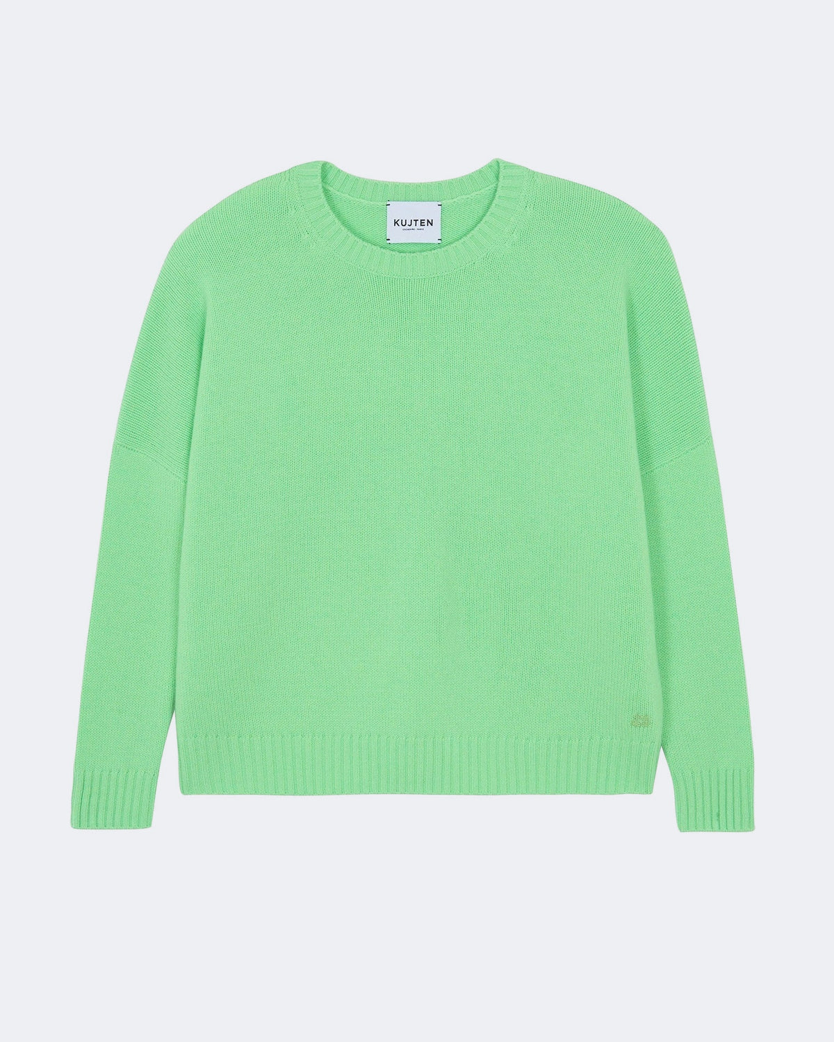 Pull en cachemire vert pour femme - Kujten packshot