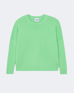 Pull en cachemire vert pour femme - Kujten packshot
