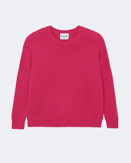 Pull en cachemire rose pour femme - Kujten packshot