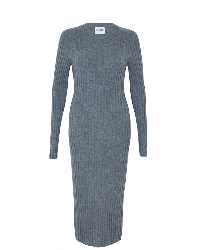 Dress Abba flannel gray - Image principale