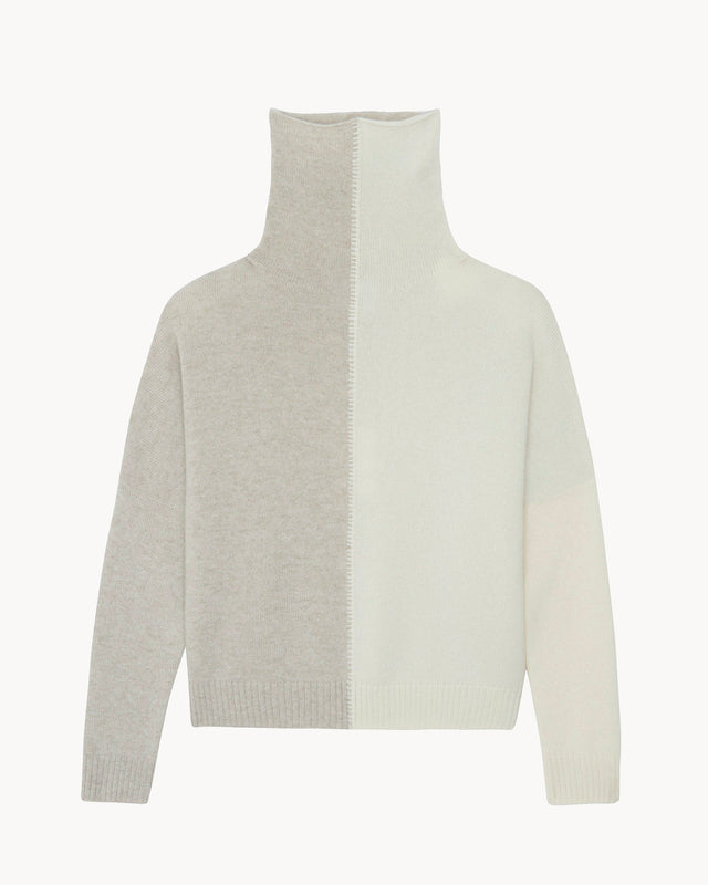 Pull Tila Colorblock avoine - Image principale