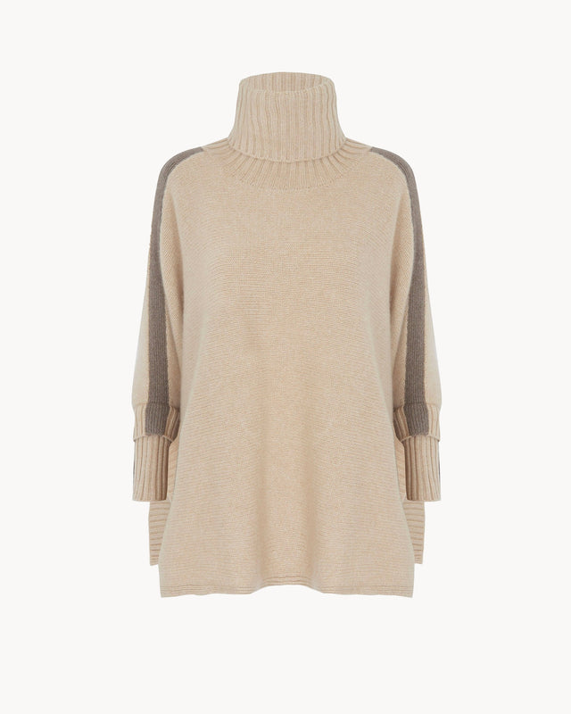 Poncho Ciara Smoking beige organic - Image principale