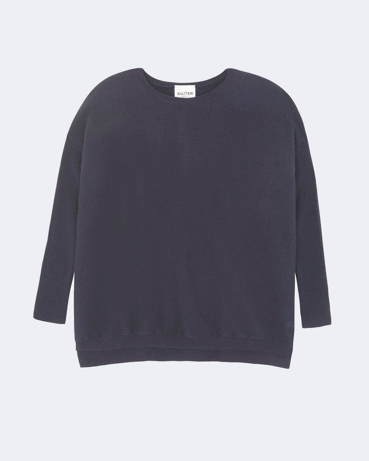 Pull en cachemire bleu pour femme - Kujten packshot