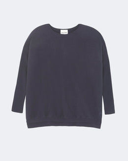 Pull en cachemire bleu pour femme - Kujten packshot