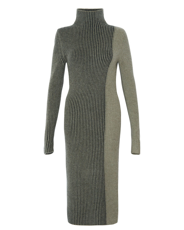 Dress Stina marl khaki - Image principale