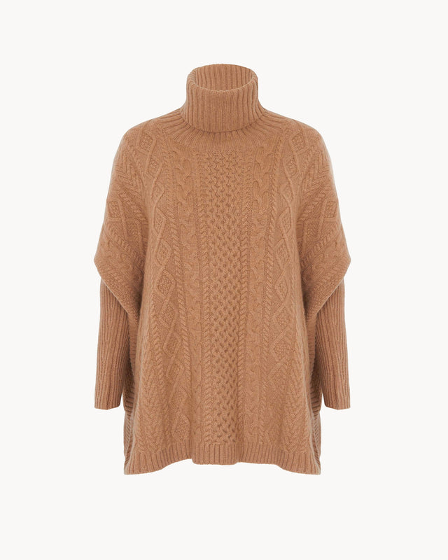 Pull Tami marron camelo - Image principale