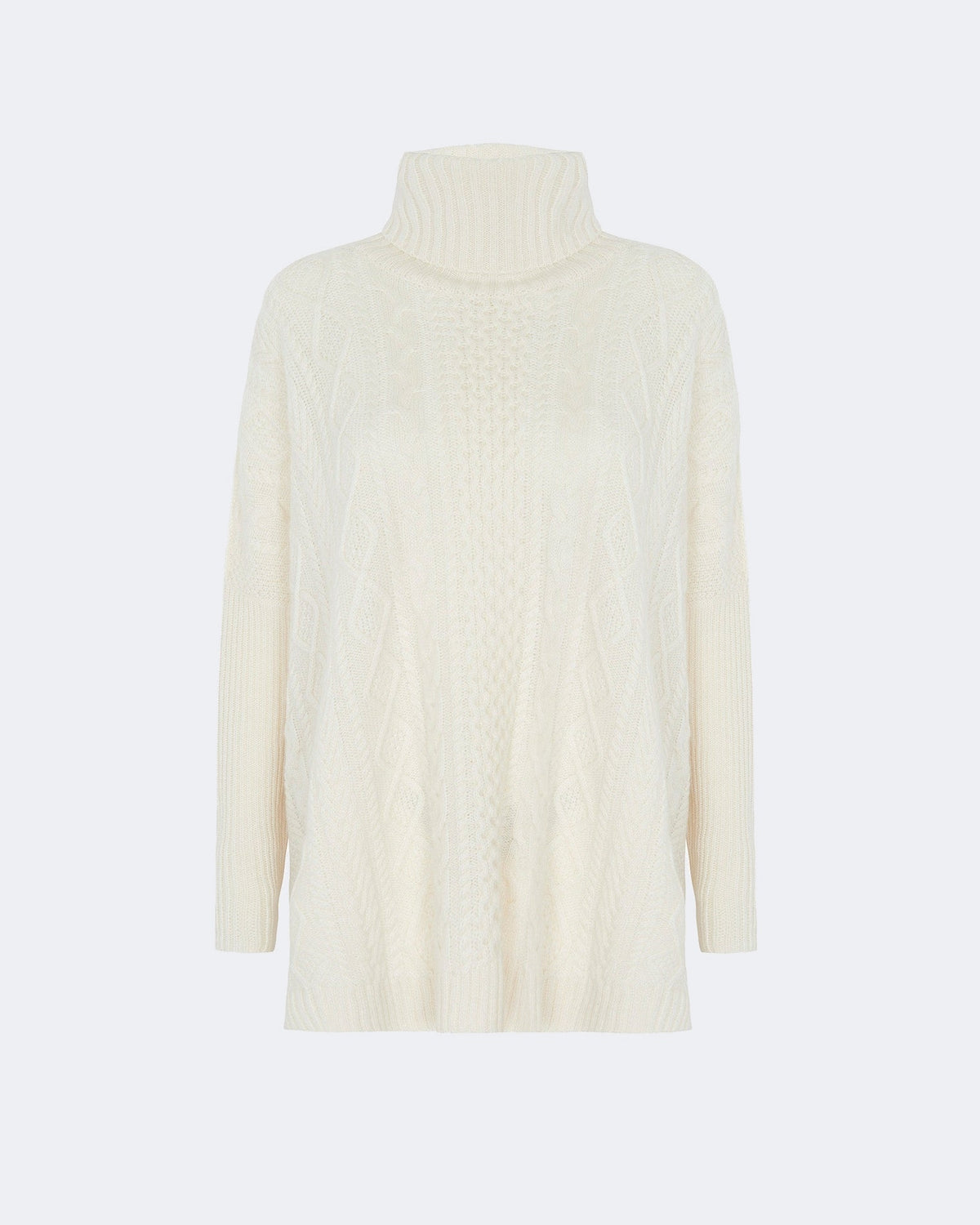 Pull en cachemire blanc pour femme - Kujten packshot