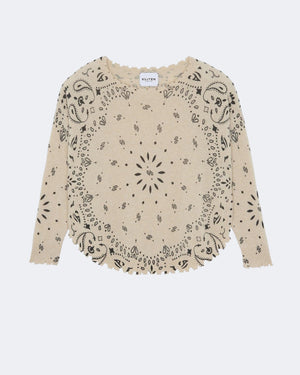 Pull en cachemire beige pour femme - Kujten packshot