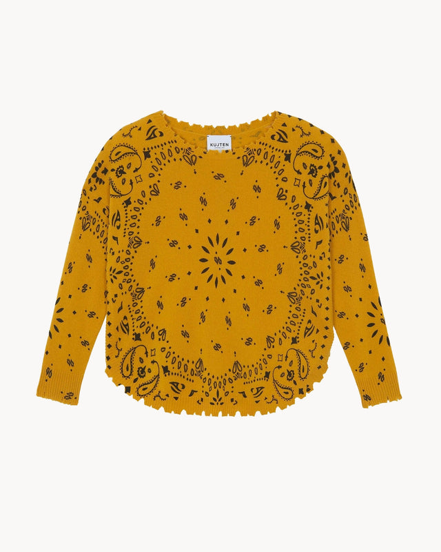 Pull Mela Bandana jaune safran - Image principale